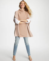 Turtleneck Sweater Poncho VANILLA CHAI - Chico's near me