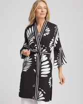 Tie-Front Long Kimono BLACK - Chico's outlet