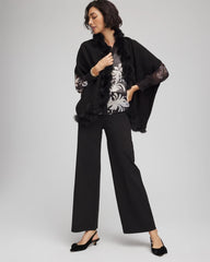 Faux Fur Cocoon BLACK - Chico's US
