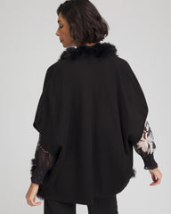 Faux Fur Cocoon BLACK - Chico's US