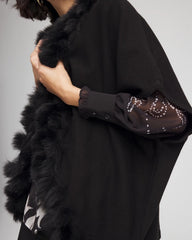 Faux Fur Cocoon BLACK - Chico's US