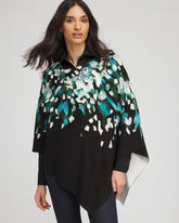 Convertible Knit Boatneck Poncho DARK AQUA - Chico's online
