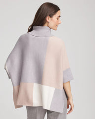 Quilted Chic Cowlneck Poncho BIRCH - Chico's outlet