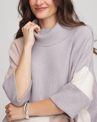 Quilted Chic Cowlneck Poncho BIRCH - Chico's outlet