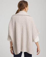 Zip-Front Collared Ruana NEUTRAL - Chico's sale