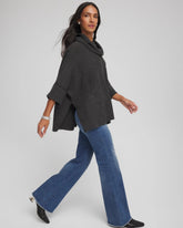 Cowlneck Poncho GRAPHITE HEATHER GRAY - Chico's near me