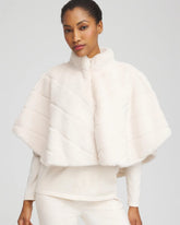 Faux Fur Funnelneck Capelet ENGLISH CREAM - Chico's discount