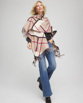 Reversible Printed Fringe Ruana CHAMPAGNE FIZZ - Chico's discount