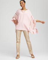 Sequin Striped Sweater Poncho BLUSHED - Chico's near me