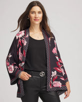 Short Floral Kimono BLACK - Chico's US