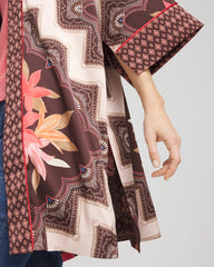 Long Mixed-Print Kimono CACAO - Chico's online