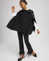 Embellished Bow Poncho BLACK - Chico's near me