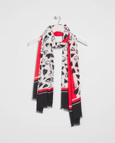 Lover Girl Woven Oblong Scarf LOVE LETTER RED - Chico's online