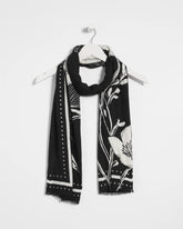 Floral Woven Oblong Scarf BLACK - Chico's for sale