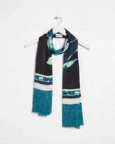 Glacier Colorblock Oblong Scarf BLACK - Chico's discount