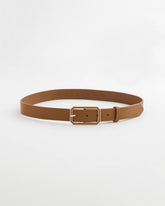 Cognac Enamel Buckle Trouser Belt BROWN - Chico's US