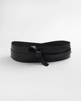 Leather Obi Belt BLACK - Chico's outlet