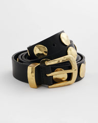 Studded Faux Leather Trouser Belt BLACK - Chico's sale