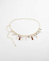 Novelty Beaded Chain Belt NATURAL - Chico's discount