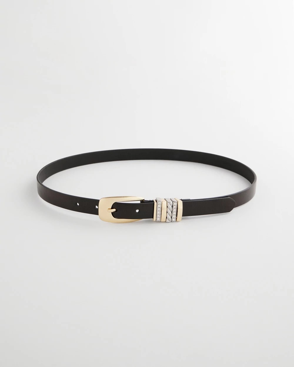 Mixed Metal Trouser Belt BLACK - Chico's outlet