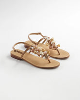Beach Seashell T-Strap Sandals NATURAL - Chico's outlet