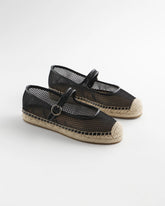 Eliana Mesh Mary Jane Espadrille BLACK - Chico's sale