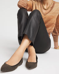 Suede Studded Flats BLACK - Chico's outlet