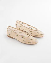 Orchid Embroidered Ballet Flats NATURAL - Chico's sale