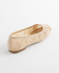 Cora Raffia Flats NATURAL - Chico's discount