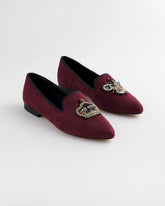 Grace Queen Bee Slip-On Loafers BLACKENED BURGUNDY - Chico's near me
