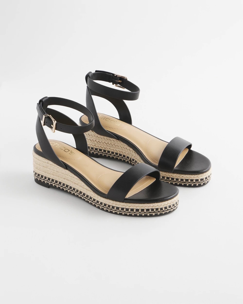 Brielle Espadrille Wedge Sandals BLACK - Chico's online