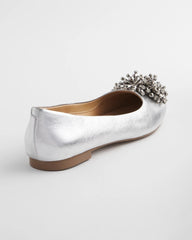 Omega Beaded Ballet Flats METALLIC - Chico's outlet