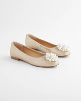 Olympia Pearl Ballet Flats GOLD - Chico's for sale