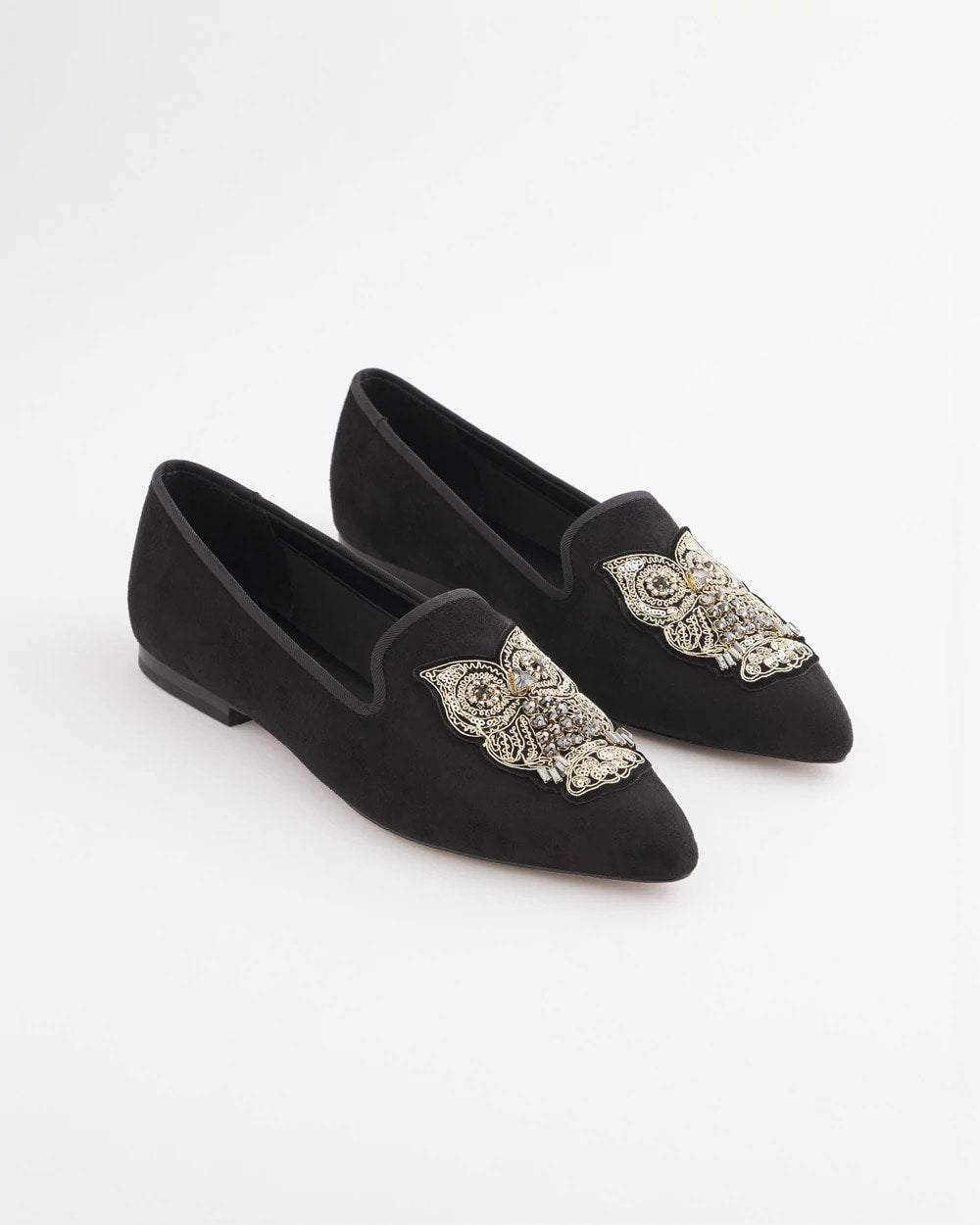 Black Microsuede Loafers BLACK - Chico's sale