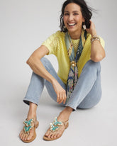 Butterfly T-Strap Sandal METALLIC MULTI - Chico's online