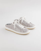 Metallic Snap Slip-On Sneakers METALLIC SILVER - Chico's outlet