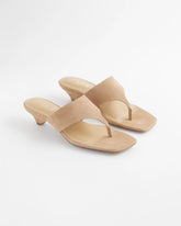 Julia Suede Kitten Heel LIGHT TAN - Chico's outlet