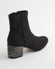 Embellished Destiny Art Deco Boot Heels BLACK - Chico's sale