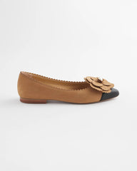 Microsuede Ballet Flats CARAMEL APPLE - Chico's outlet