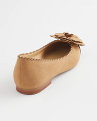 Microsuede Ballet Flats CARAMEL APPLE - Chico's outlet