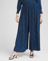 Petite Jacquard Culotte Wide-Leg Pants SEAPORT - Chico's US