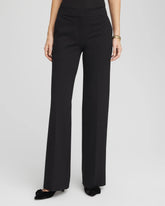 Petite Emme Wide-Leg Trouser Ponte Pants BLACK - Chico's for sale