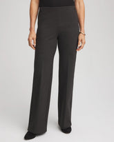 Petite Juliet Wide Full-Length Ponte Pants GRAPHITE HEATHER GRAY - Chico's discount