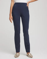 Petite Juliet Slim Trim Detail Pants PASSPORT BLUE - Chico's US
