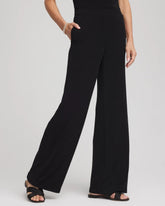 Petite Travelers™ Wide-Leg Pocket Pants TRAVELERS BLACK - Chico's for sale