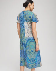 Petite Trapunto Midi Jersey-Knit Dress MULTI - Chico's sale