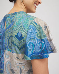 Petite Trapunto Midi Jersey-Knit Dress MULTI - Chico's sale