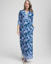 Petite Long Sleeved Jersey Maxi Dress SEAPORT - Chico's discount