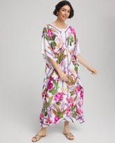 Petite Island Cinch-Waist Kaftan Dress ECRU - Chico's near me