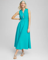 Petite Sleeveless Gauze Maxi Dress SEASPRAY - Chico's for sale